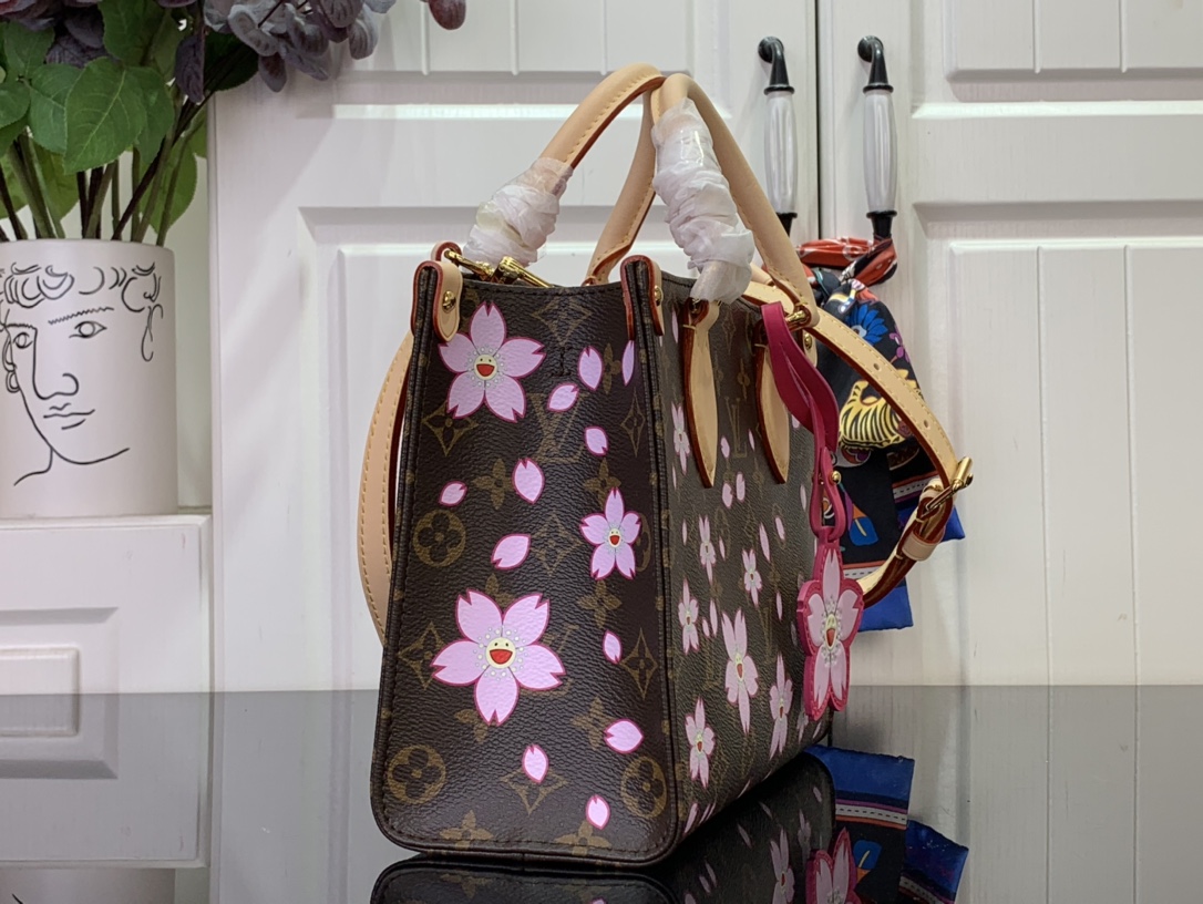 Louis Vuitton TM Onthego PM Tote Bag Cherry Blossom