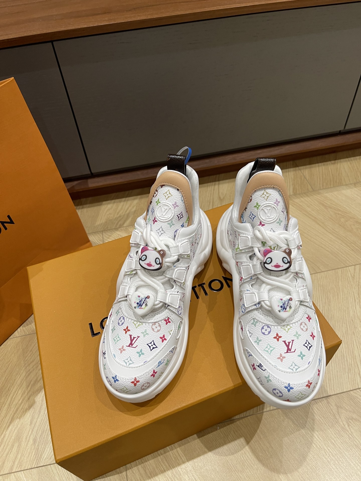 Louis Vuitton White Archlight Monogram Sneakers