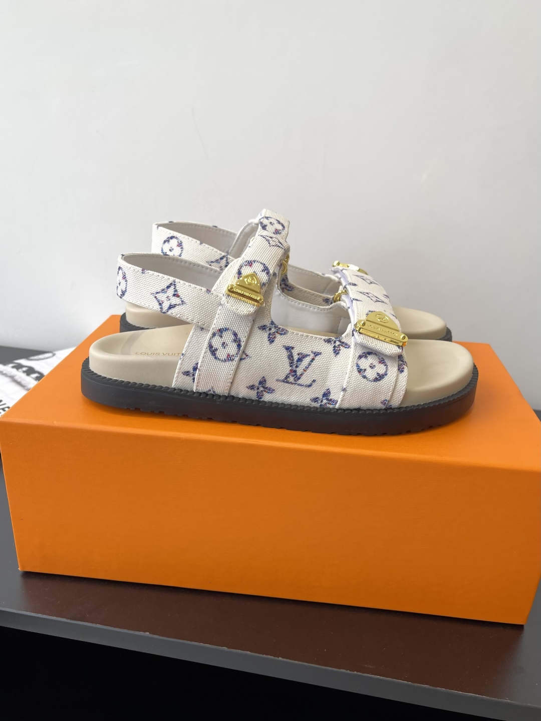 Louis Vuitton White Monogram Sandals