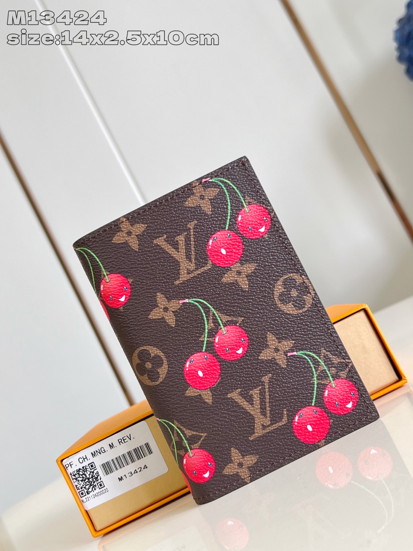 Louis Vuitton Cherry Passport Holder - Monogram Brown