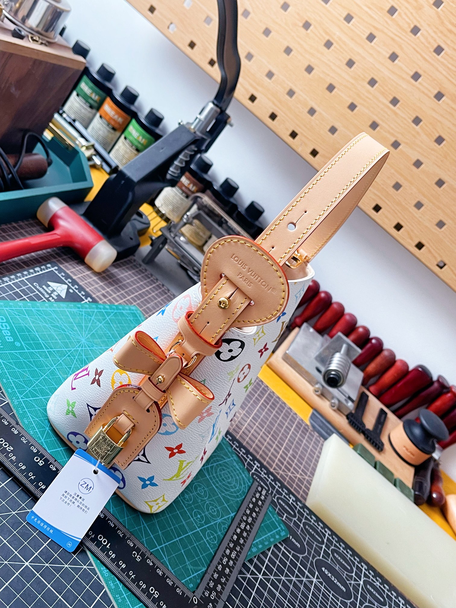 LOUIS VUITTON x Murakami LV x TM White ALL IN BB M13089 Receipt FREE LABUBU