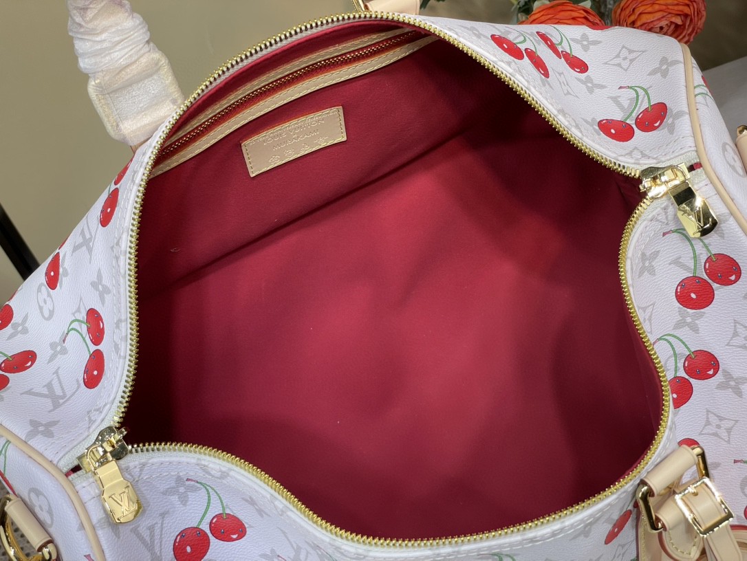 Louis Vuitton x Takashi Murakami 'Cherry' White Speedy Soft