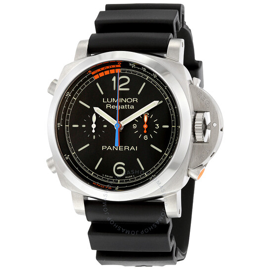 Luminor 1950 3 Day Chrono Flyback Regatta Black Dial Men's Watch