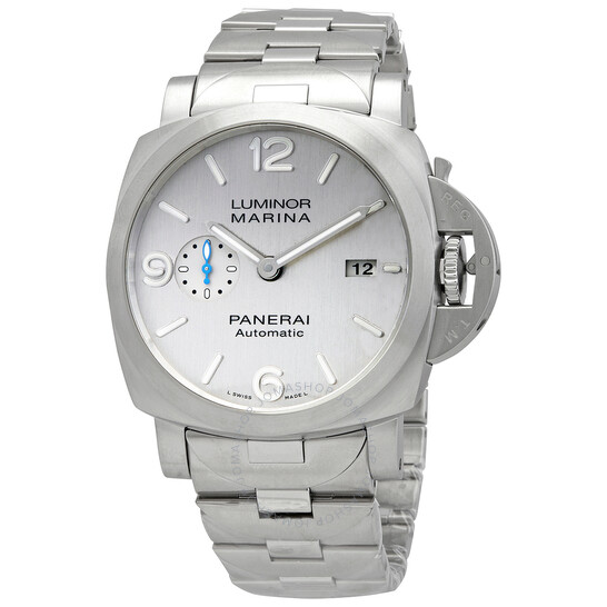 Luminor 1950 Marina Acciaio Automatic Silver Dial Unisex Watch