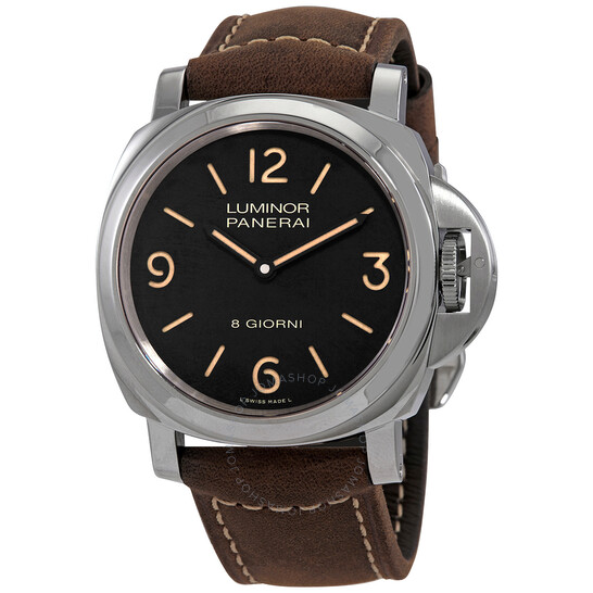 Luminor 8 Giorni Hand Wind Black Dial Men's 44 mm Watch