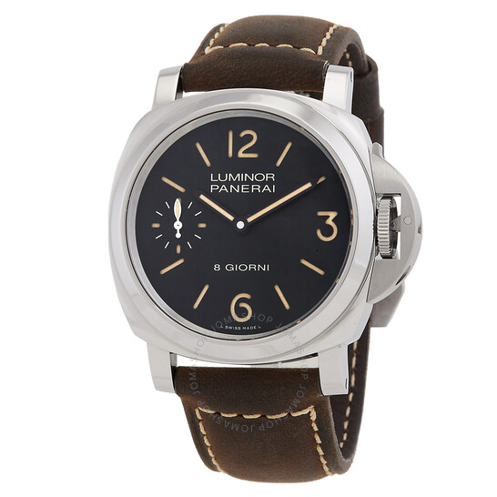 Luminor Base Hand Wind Black Dial Men's Watch