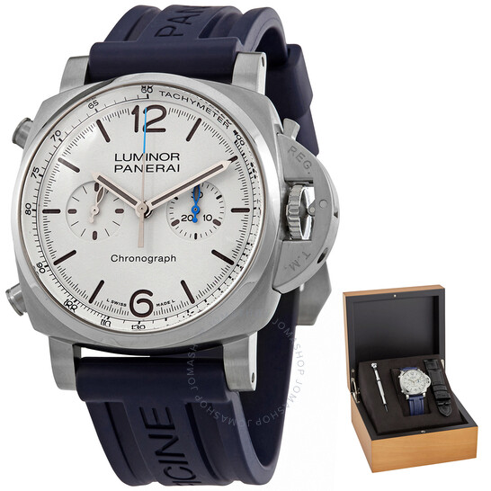 Luminor Chronograph Automatic White Dial Men's Watch