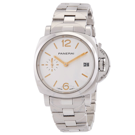 Luminor Due Automatic White Dial Men's Watch