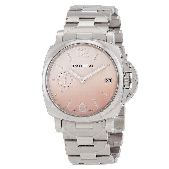 Luminor Due Pastello Automatic Pink Dial Watch