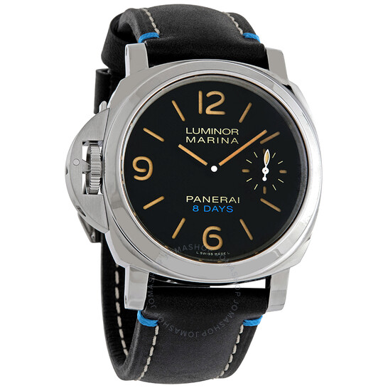 Luminor Left-Handed Hand Wind Black Dial Men's Watch