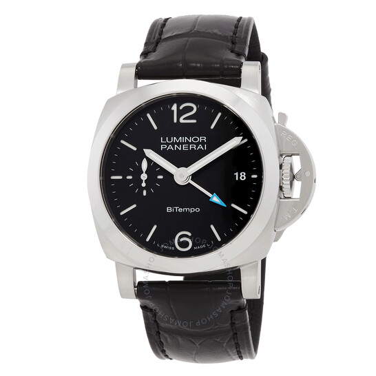 Luminor Quaranta BiTempo Automatic Black Dial Men's Watch