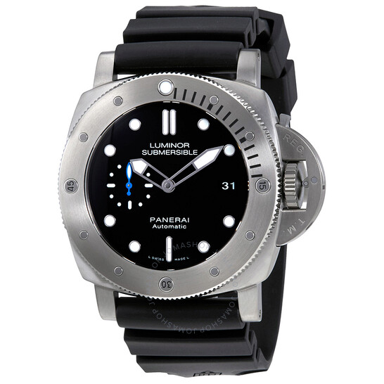Luminor Submersible 1950 Automatic Titanium Men's Rubber Watch