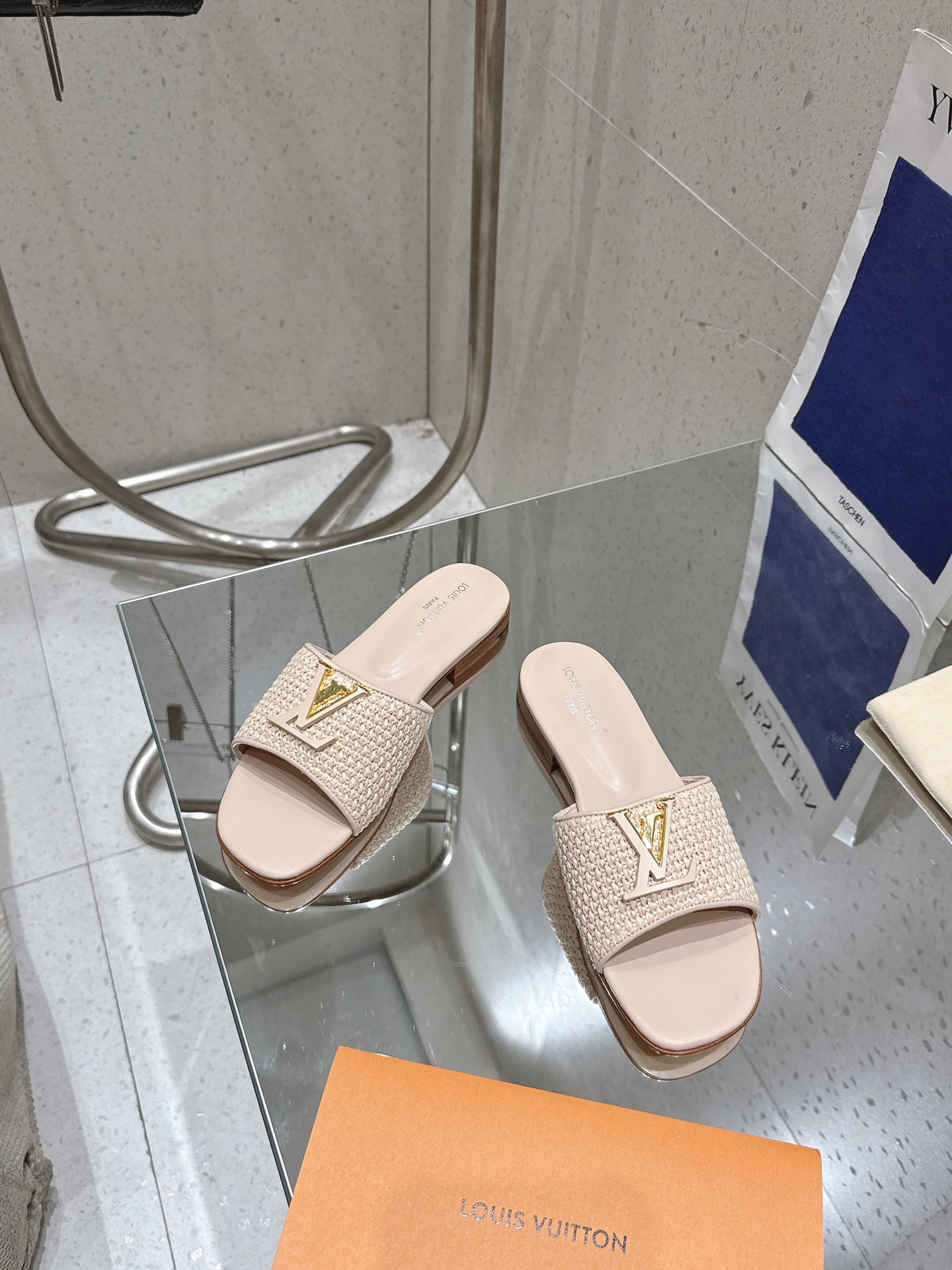 LV Mare Flat Mule Colours Natural Louis Vuitton