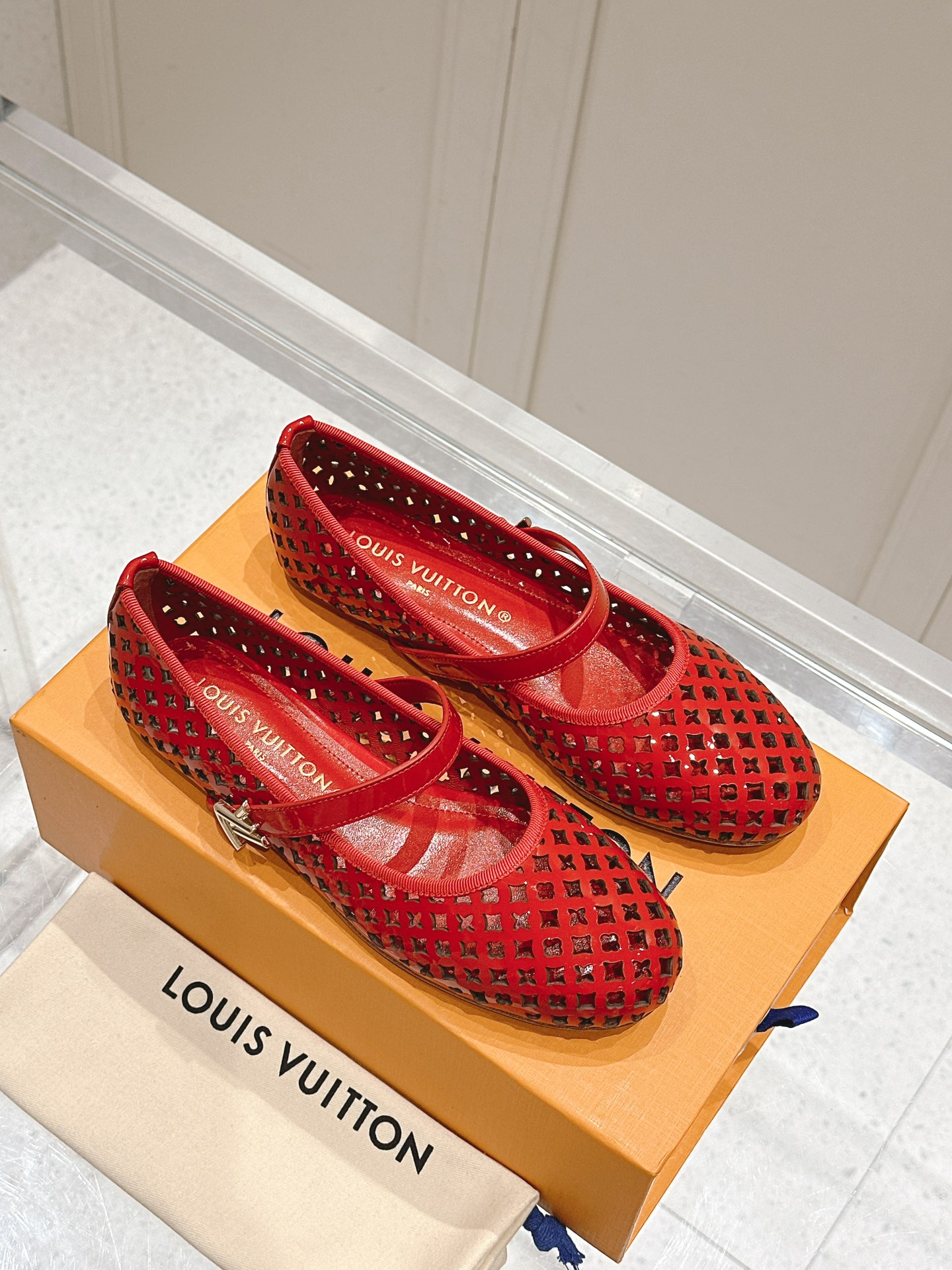 LV Romy Flat Ballerin Colors Light Blue Out of stock Louisvuitton