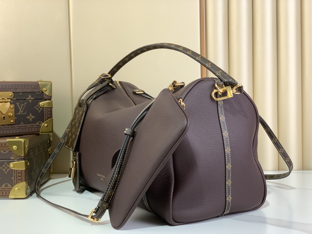 LV Soft Keepall Bag Burgundy M13668