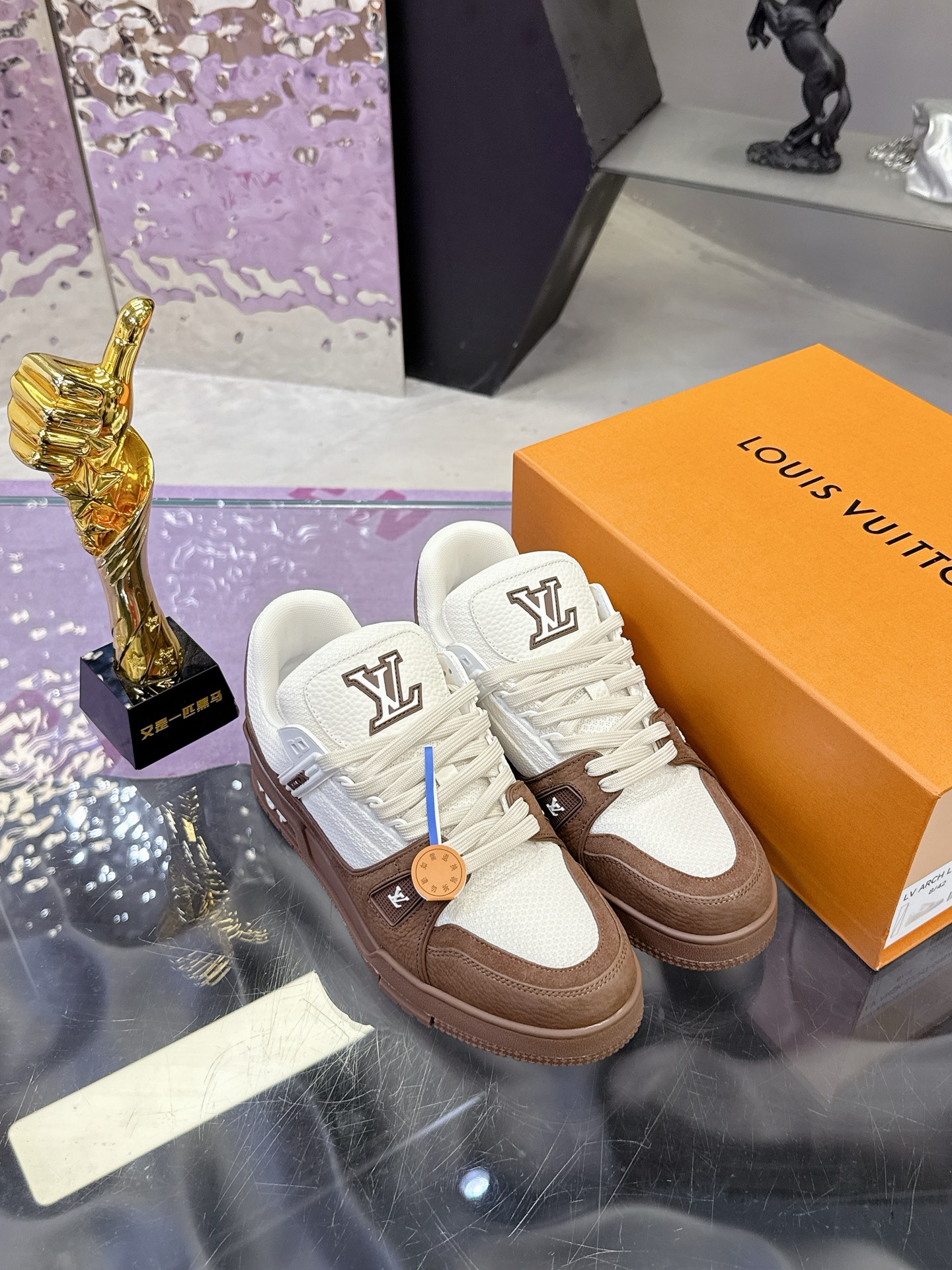 LV Trainer Sneaker  Colors Marron  Louis Vuitton