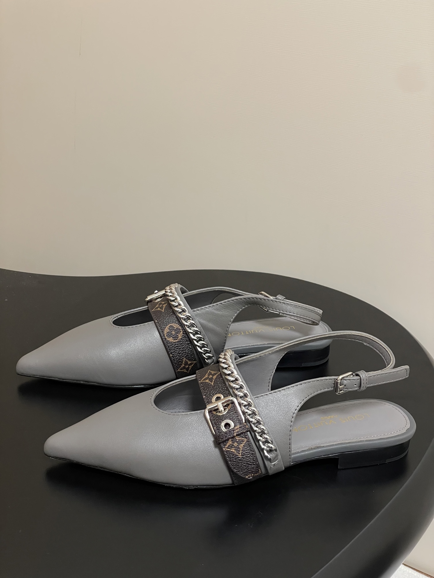 LV Vibe Slingback Flat Ballerina   Colors Grey