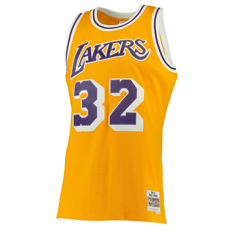 Magic Johnson Lakers Swingman Jersey - Ultimate 1984-85 Mitchell & Ness Gold