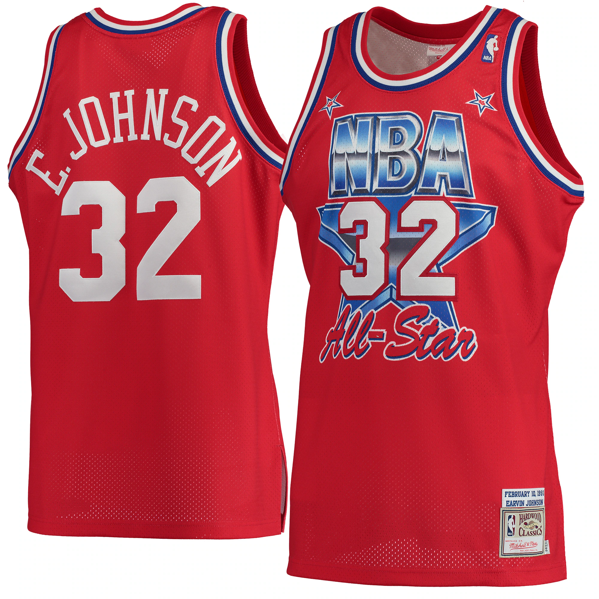 Magic Johnson 1991 All-Star Jersey - Ultimate Mitchell & Ness #32 Red