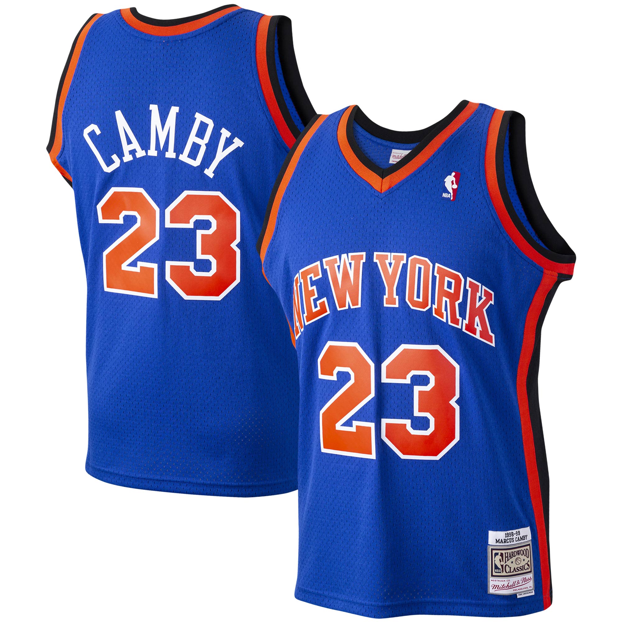 Mitchell & Ness Marcus Camby 1998 Knicks Premium Blue Jersey