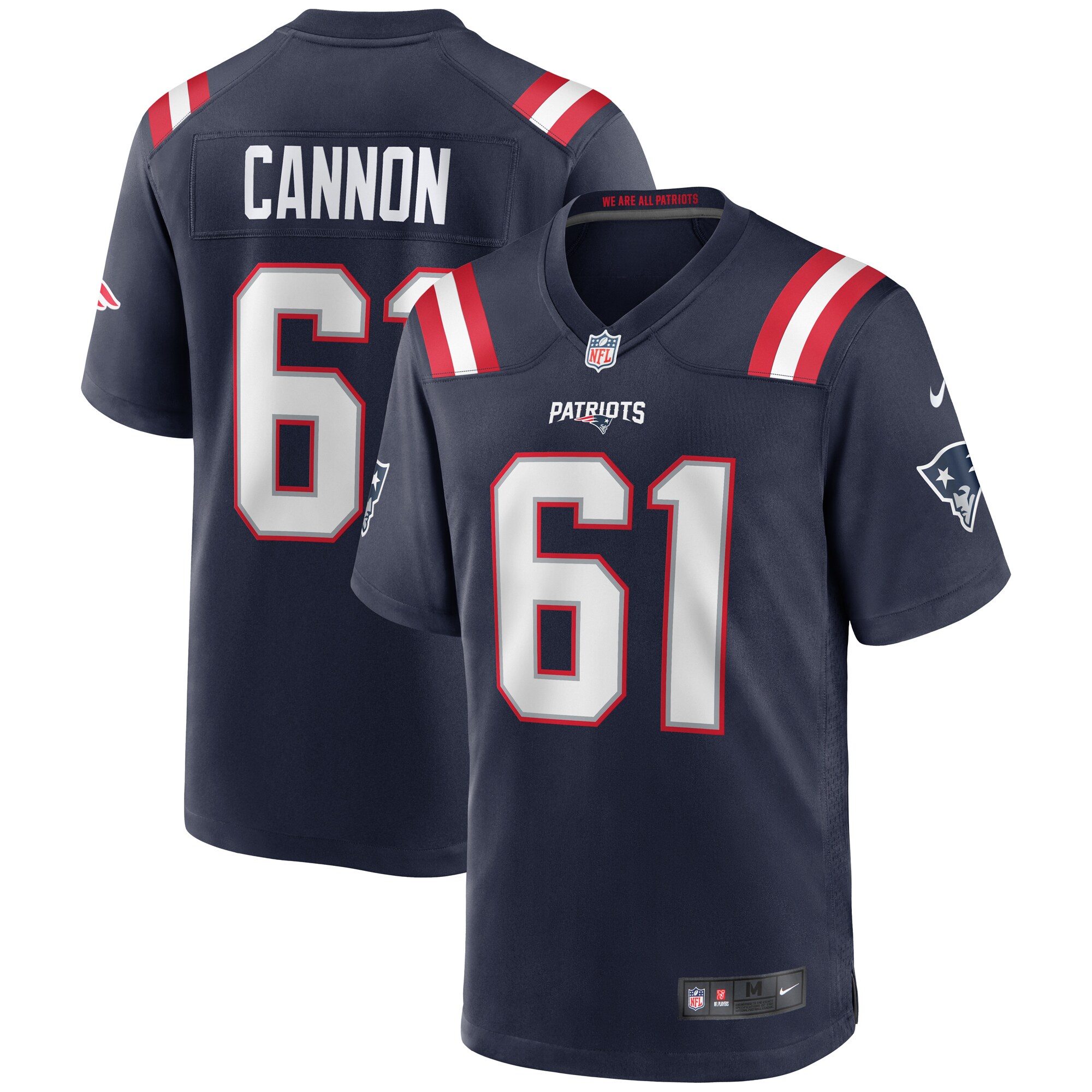 nike Cannon Patriots Navy Jersey