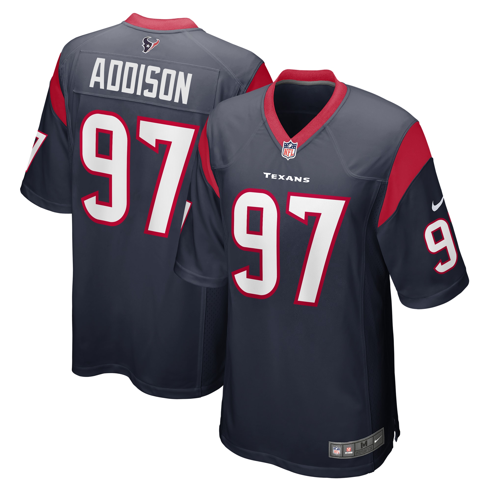 Mario Addison Houston Texans Nike Player Game Jersey - Navy