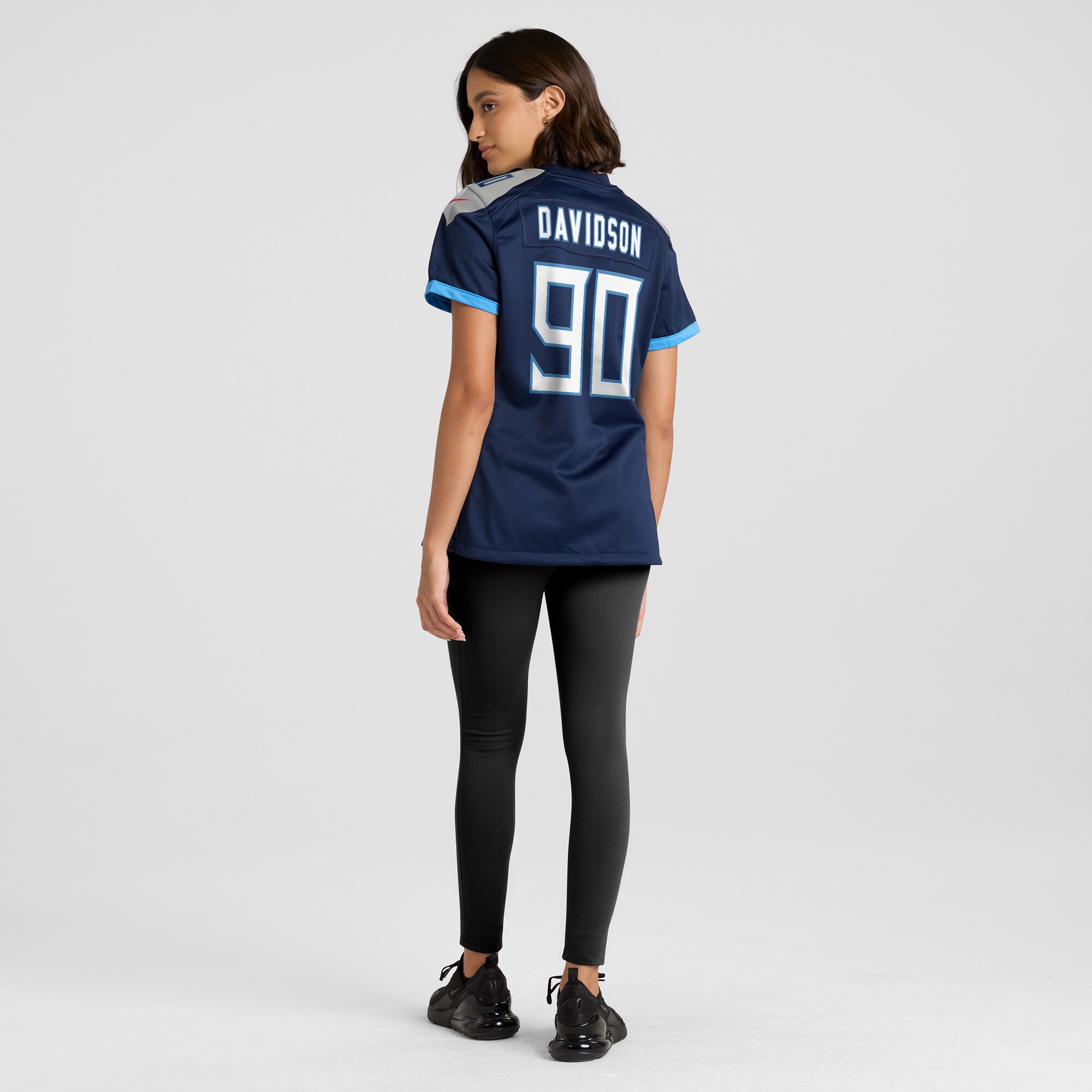 Marlon Davidson Tennessee Titans Nike Women's  Game Jersey -  Navy