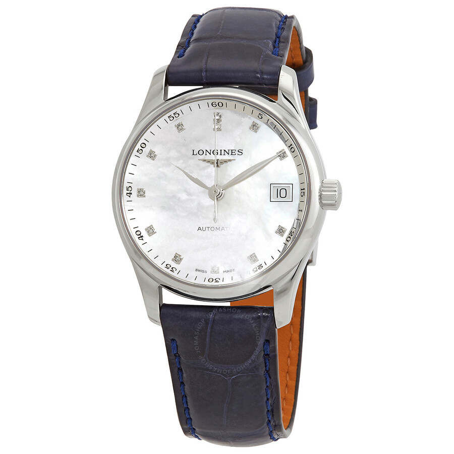 Master Automatic Diamond White Dial Ladies Watch