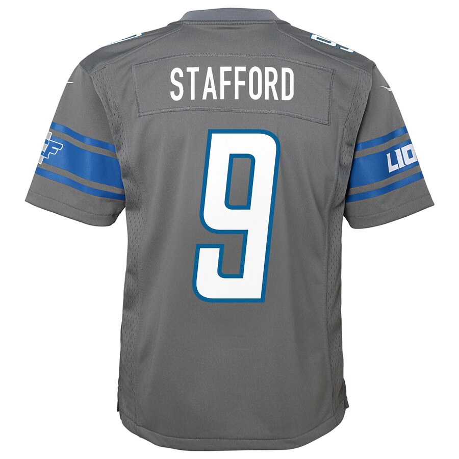 Matthew Stafford Detroit Lions Nike Youth Color Rush Game Jersey - Steel