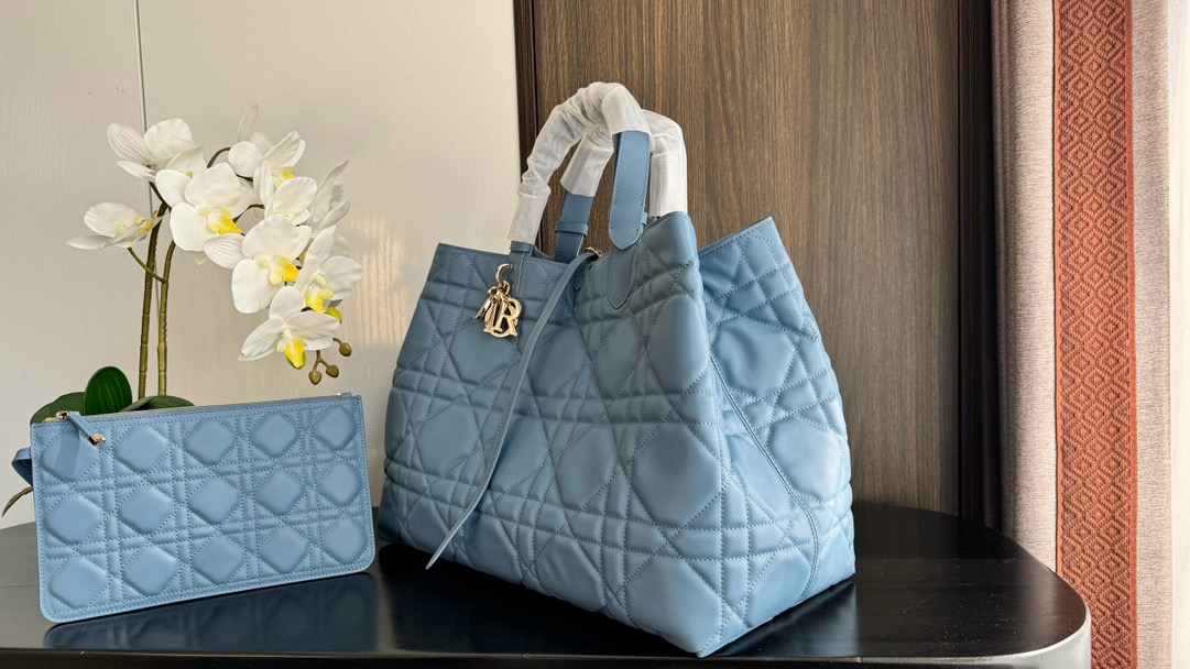 Medium Dior Toujours turquoise