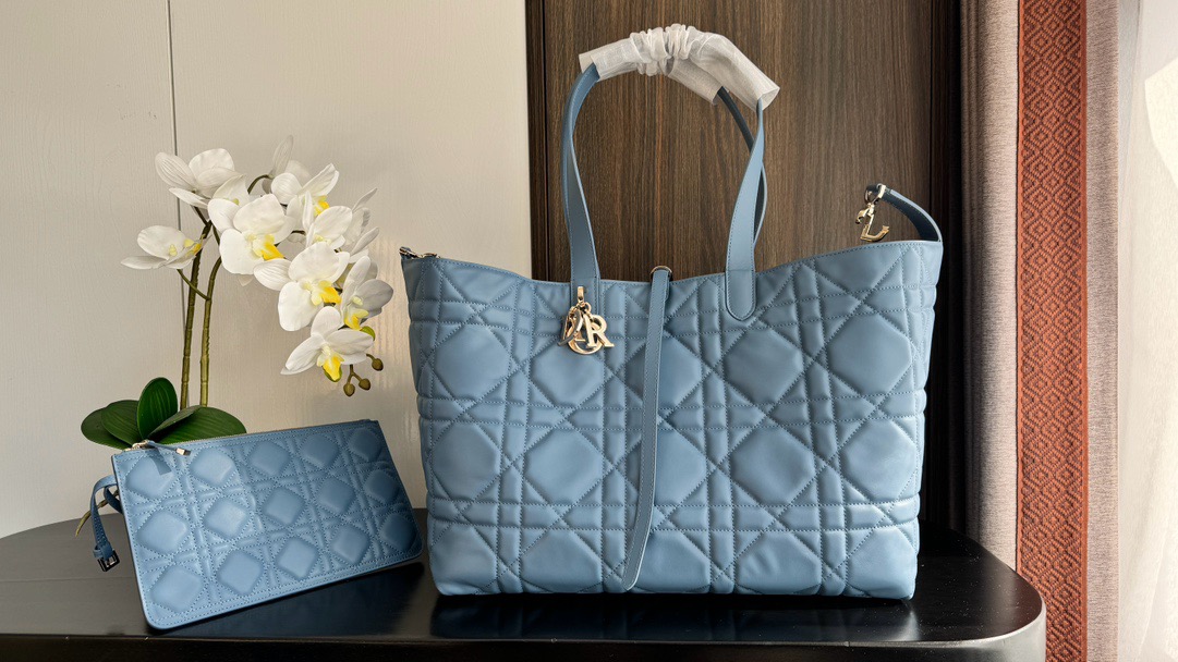 Medium Dior Toujours turquoise