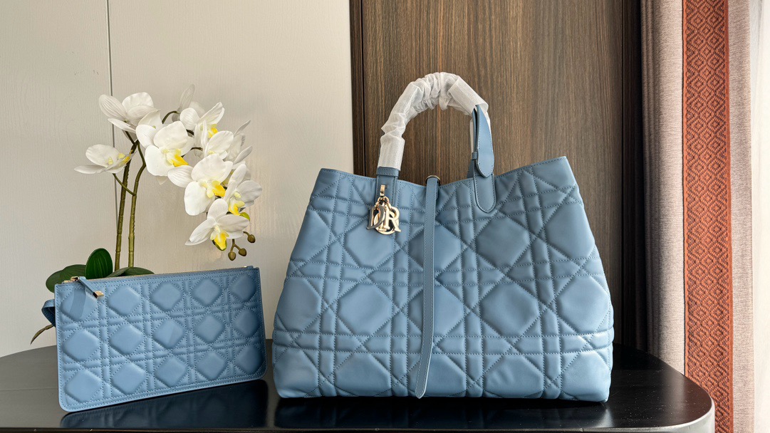Medium Dior Toujours turquoise