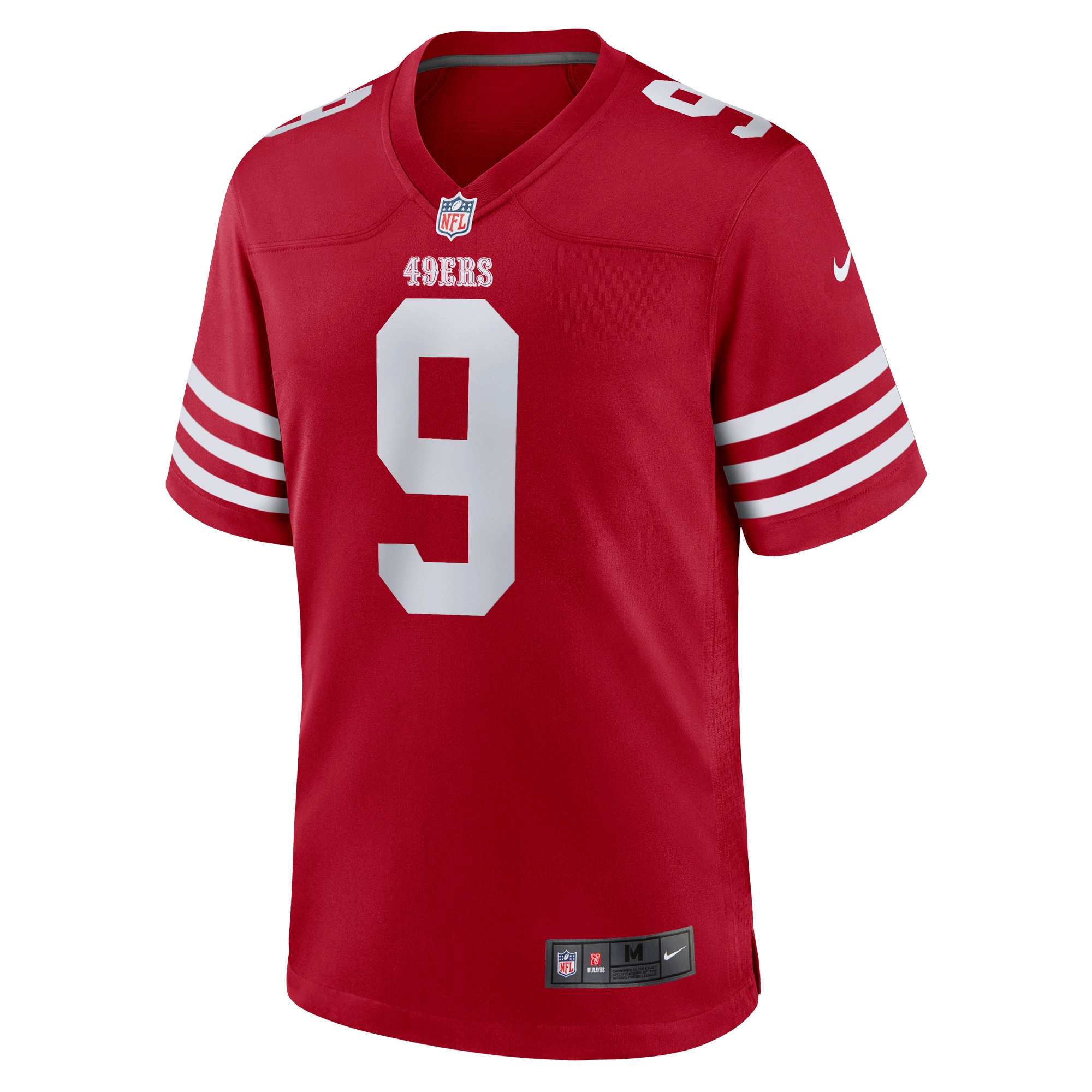 Men's San Francisco  Brayden Willis Nike Scarlet Team Game Jersey