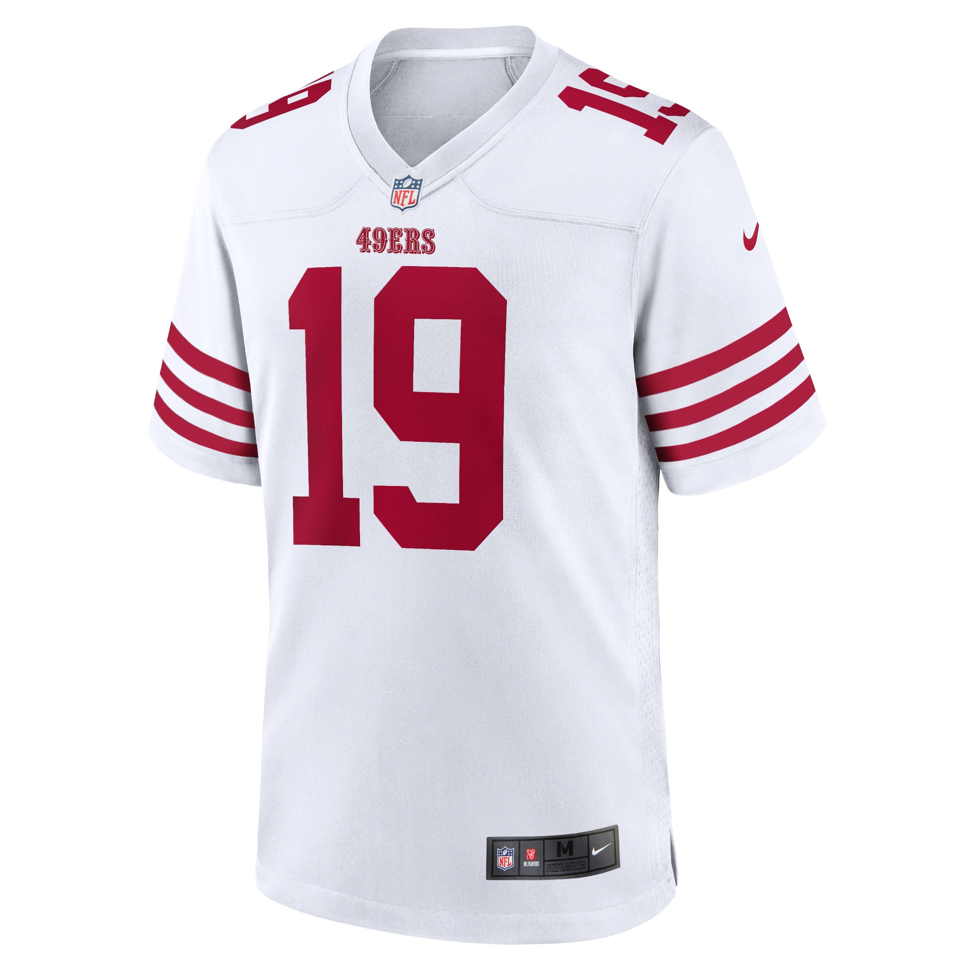 Men's San Francisco  Deebo Samuel Nike White Player Game Jersey