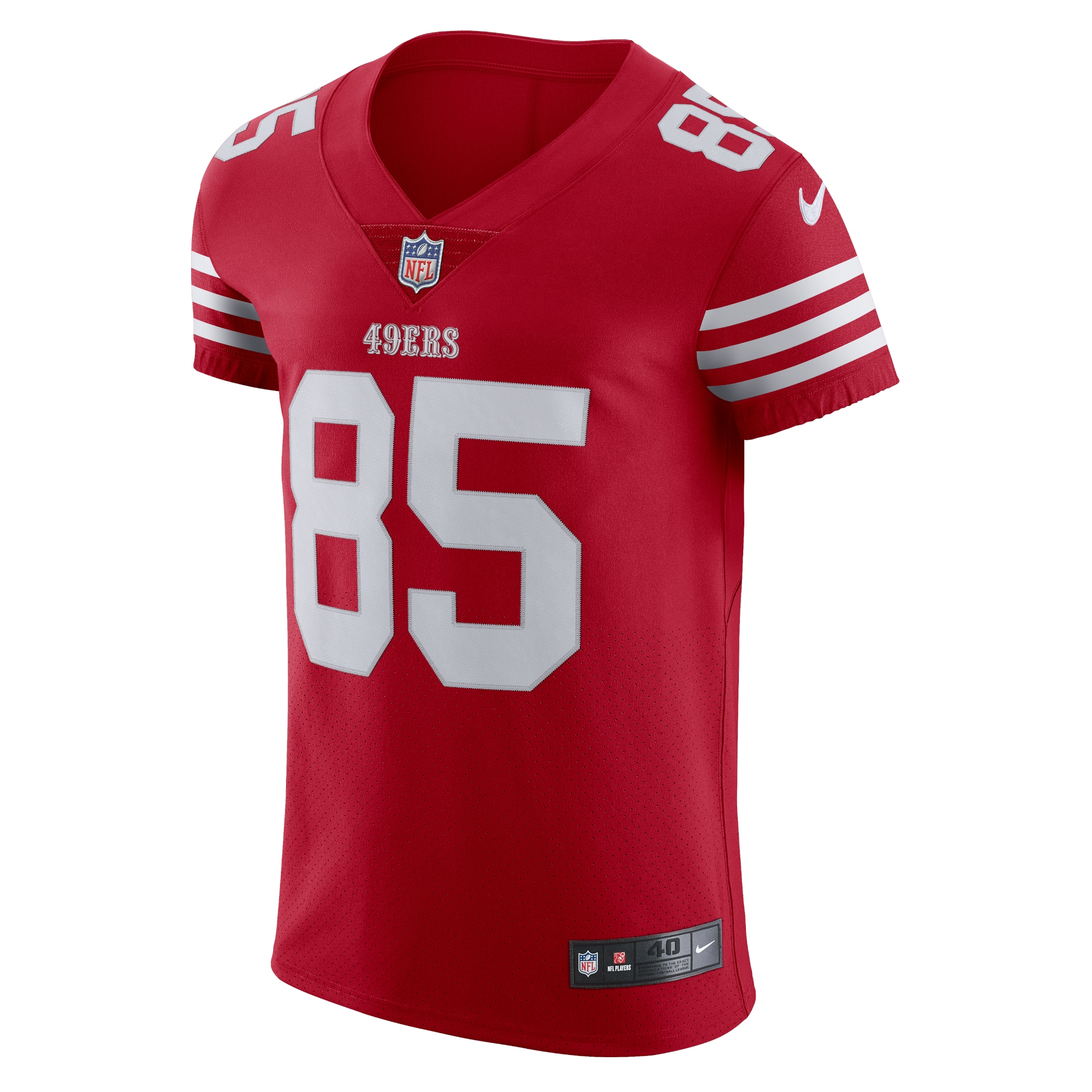 Men's San Francisco  George Kittle Nike Scarlet Vapor Elite Jersey