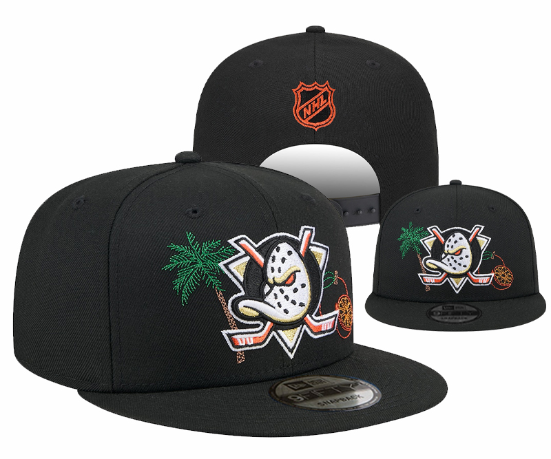 Men's Anaheim Ducks New Era Black State Stitch
