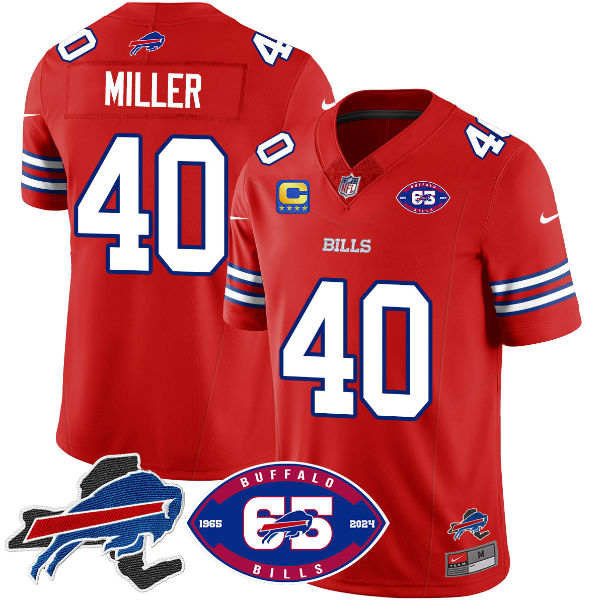 Men’s Bills 1959 – 2024 – The Bills Jersey – All Stitched