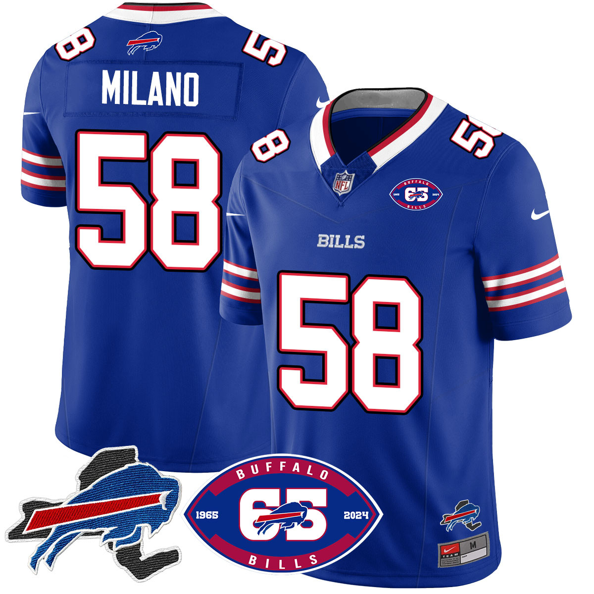 Men’s Bills 1959 – 2024 – The Bills Jersey – All Stitched