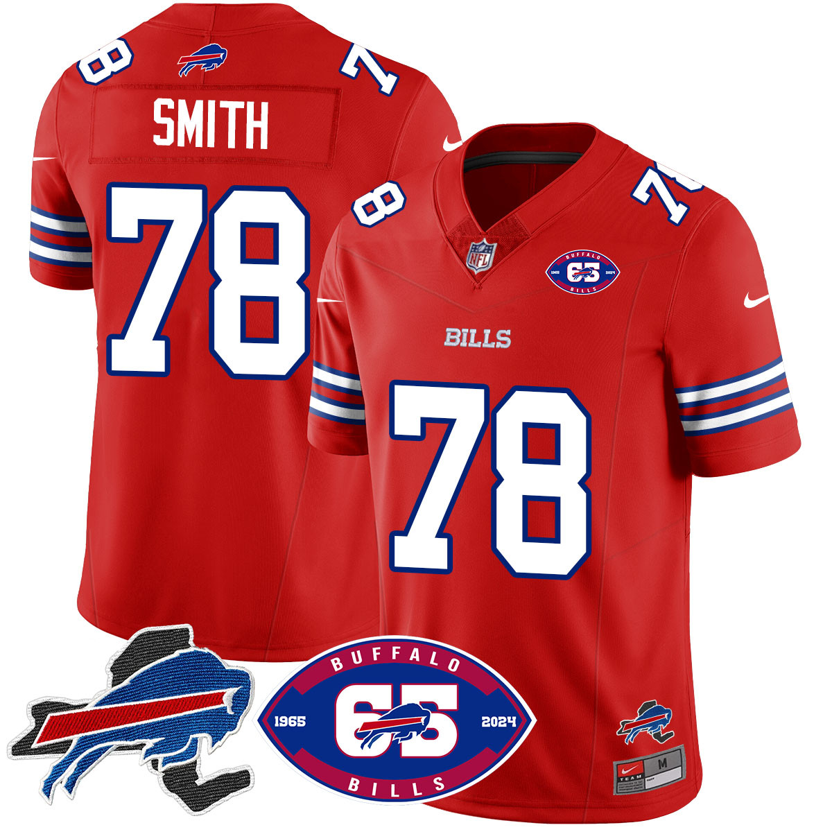 Men’s Bills 1959 – 2024 – The Bills Jersey – All Stitched