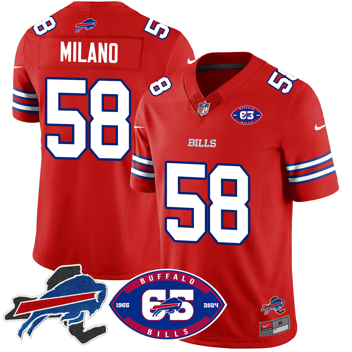 Men’s Bills 1959 – 2024 – The Bills Jersey – All Stitched