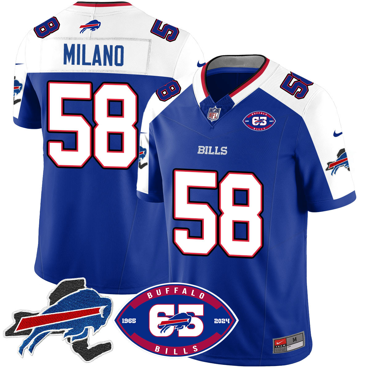 Men’s Bills 1959 – 2024 – The Bills Jersey – All Stitched