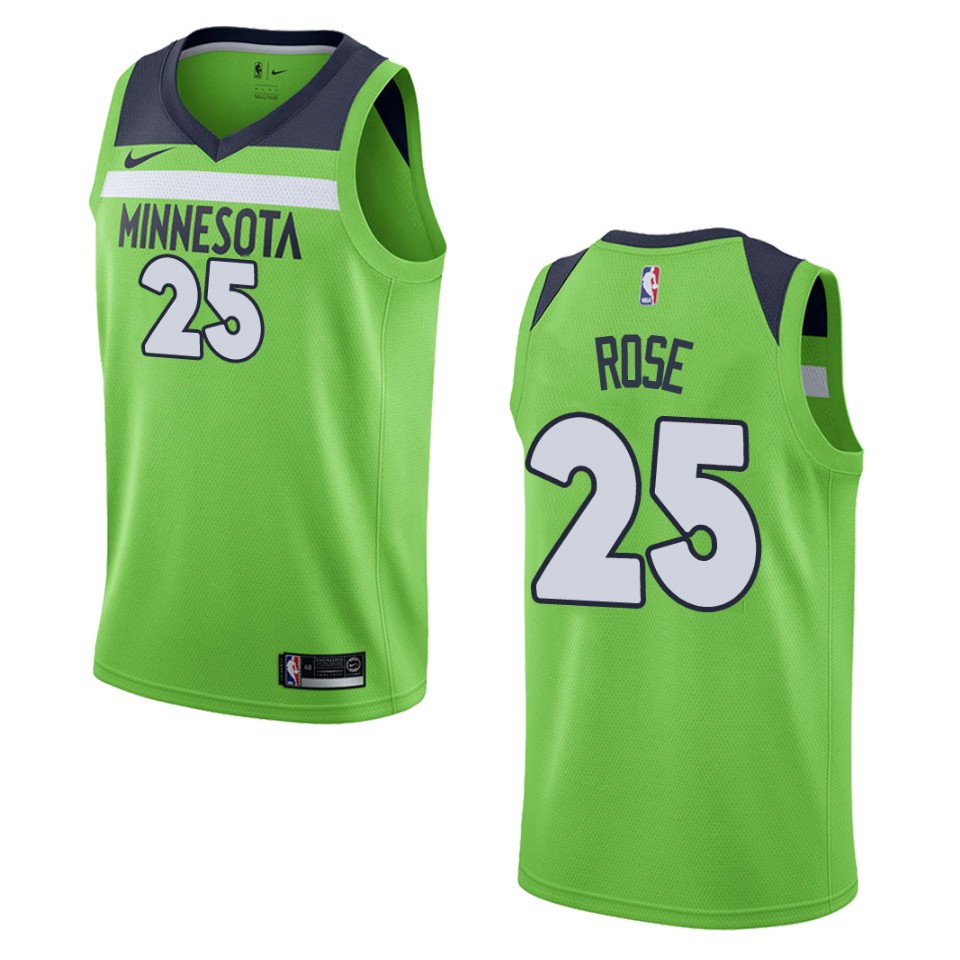 Nike Rose Timberwolves Green Jersey