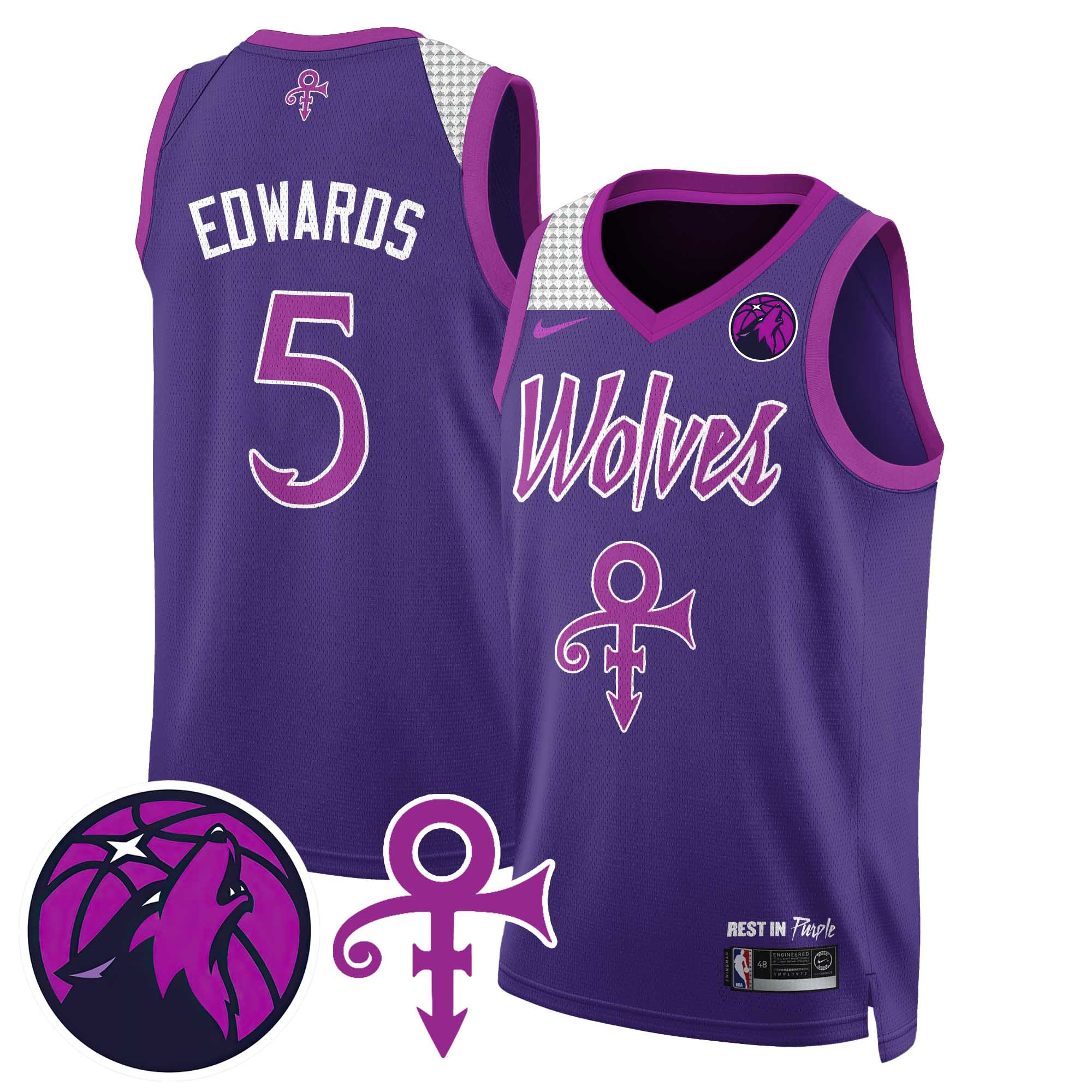 Men’s Minnesota Timberwolves Prince Jersey N1 – All Stitched 410VTTLJS022