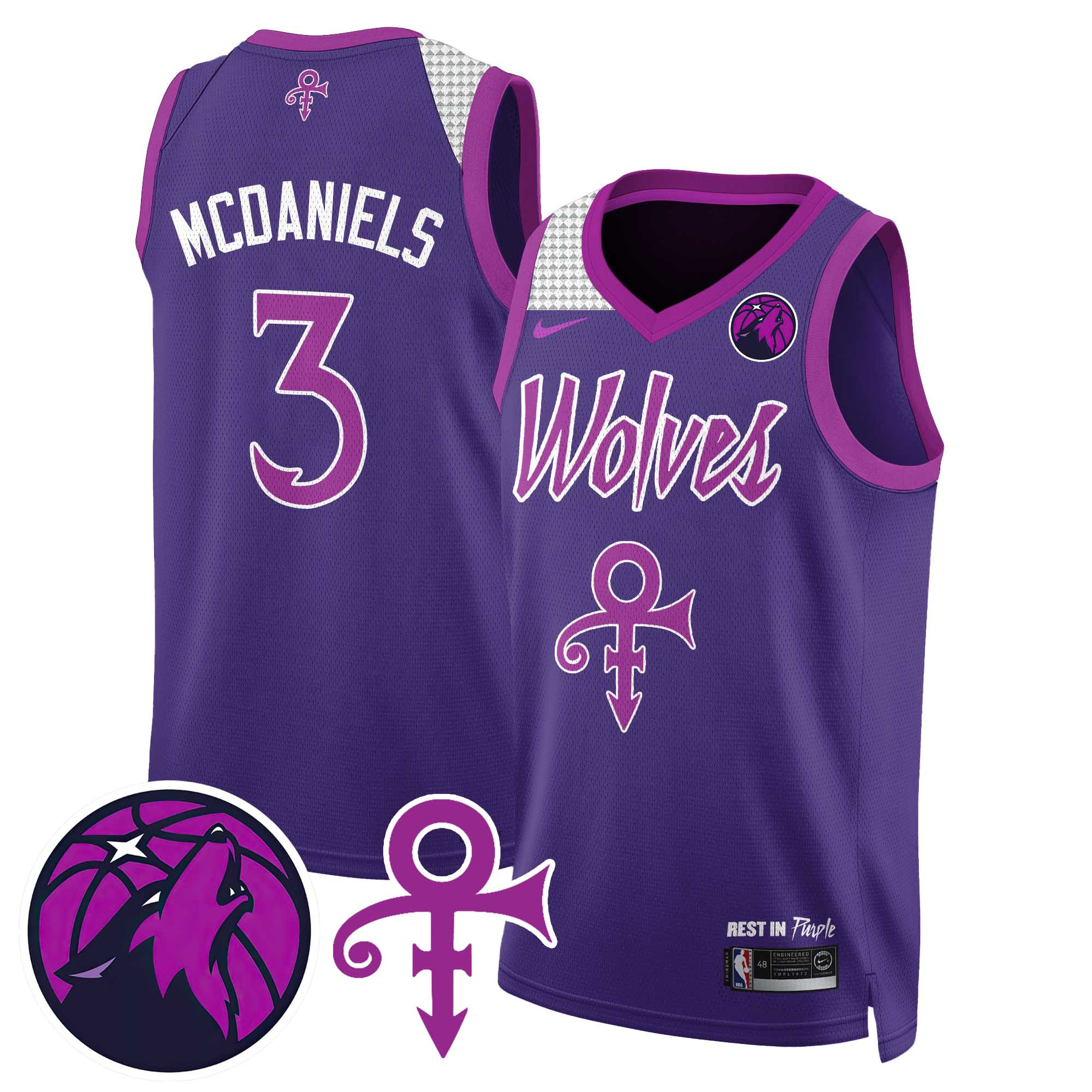Men’s Minnesota Timberwolves Prince Jersey N1 – All Stitched 410VTTLJS022