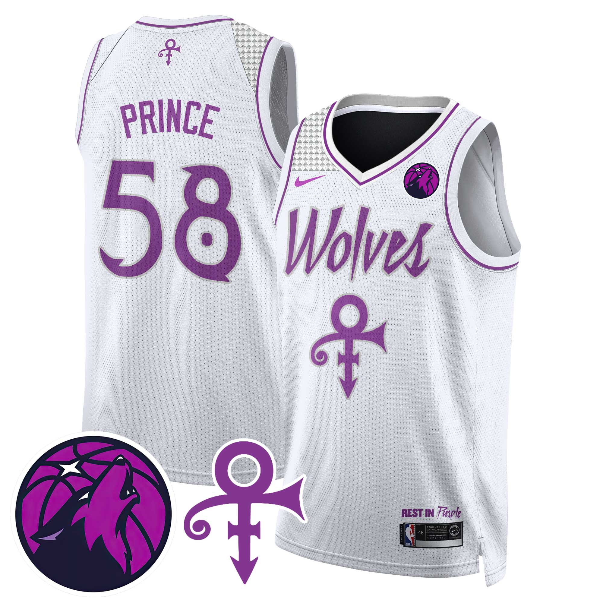 Men’s Minnesota Timberwolves Prince Jersey N1 – All Stitched 410VTTLJS022