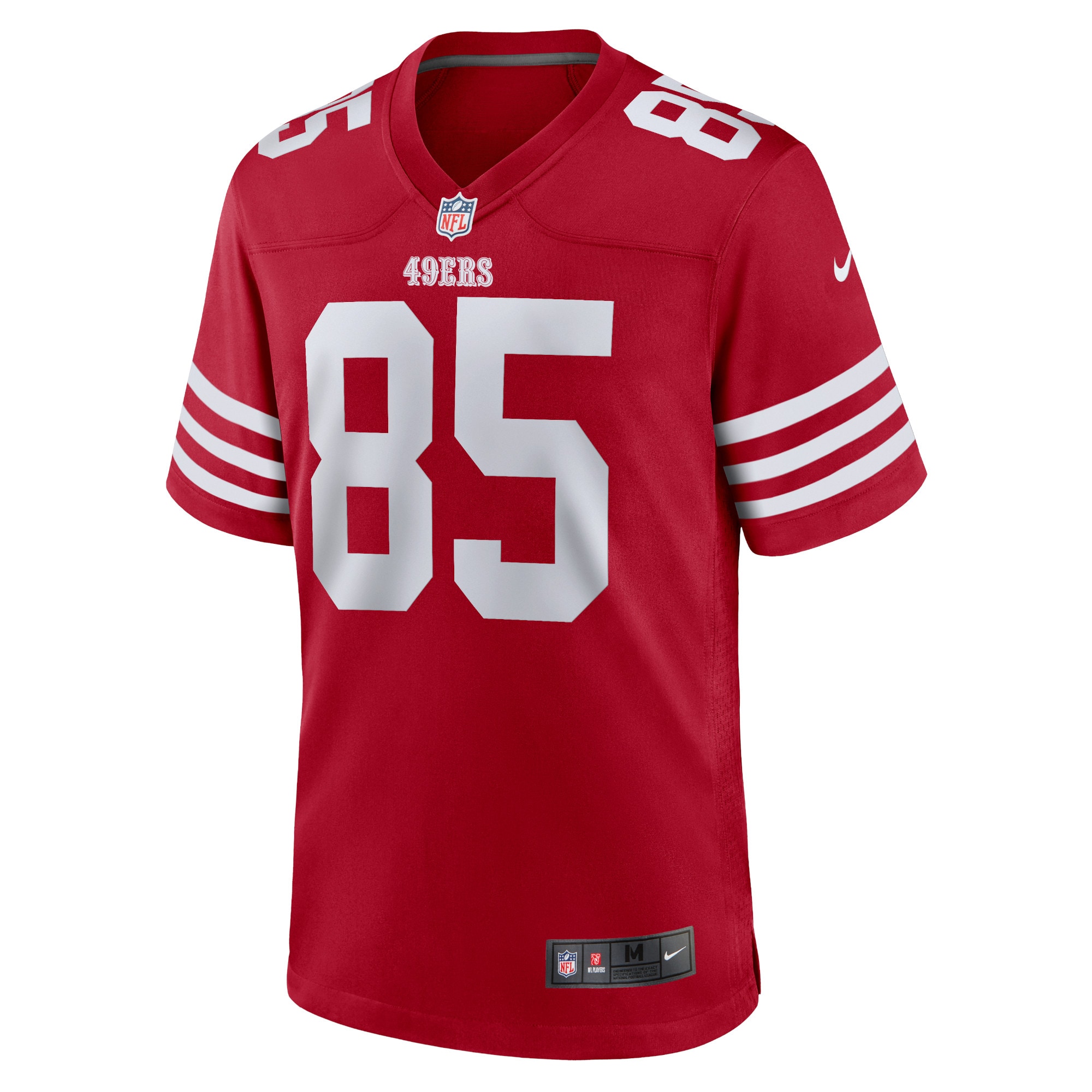 Men’s Nike George Kittle Scarlet San Francisco 49ers Player Game Jersey