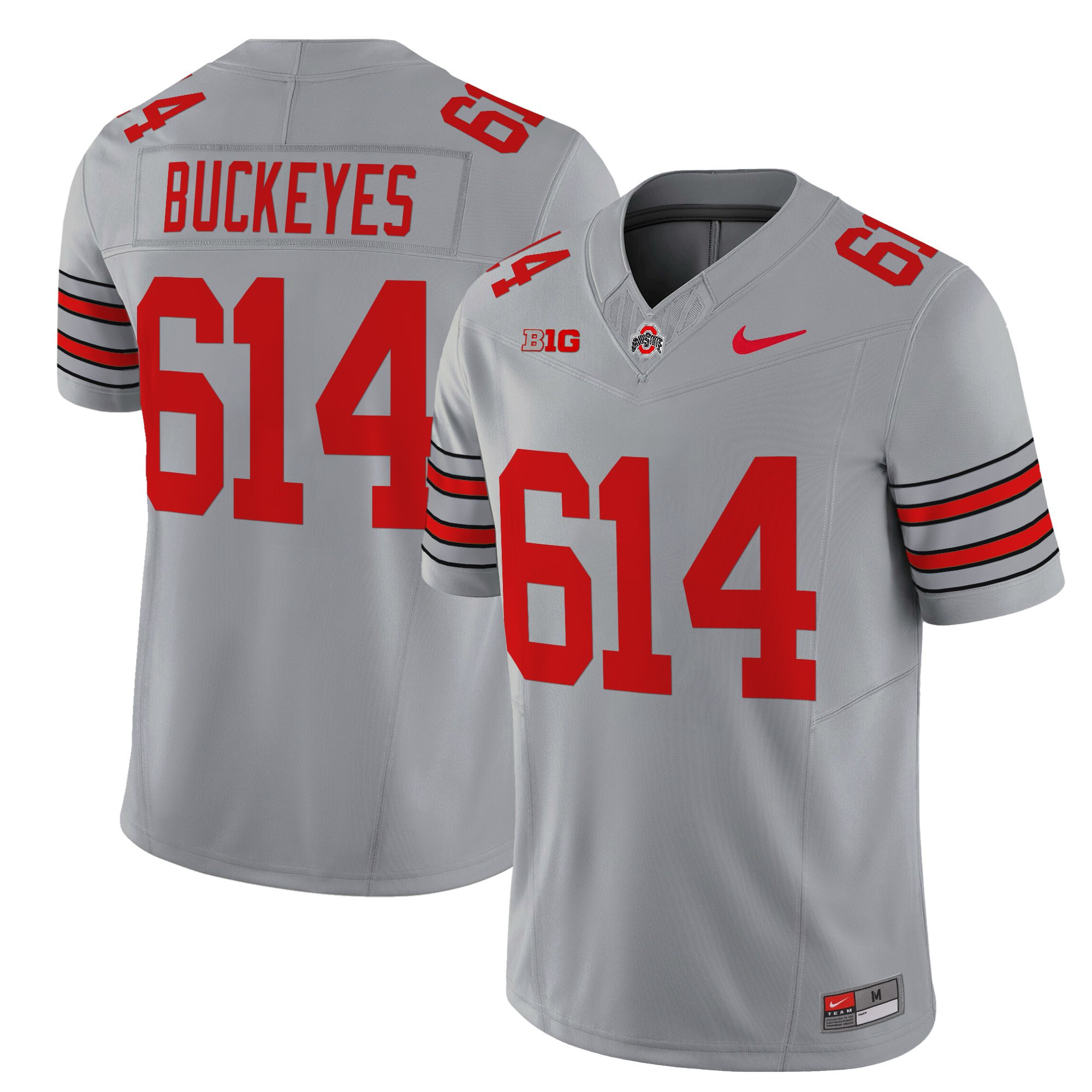 Men’s Ohio State Buckeyes ‘Heritage Stripe’ 2025/26 Vapor Limited Jersey – All Stitched