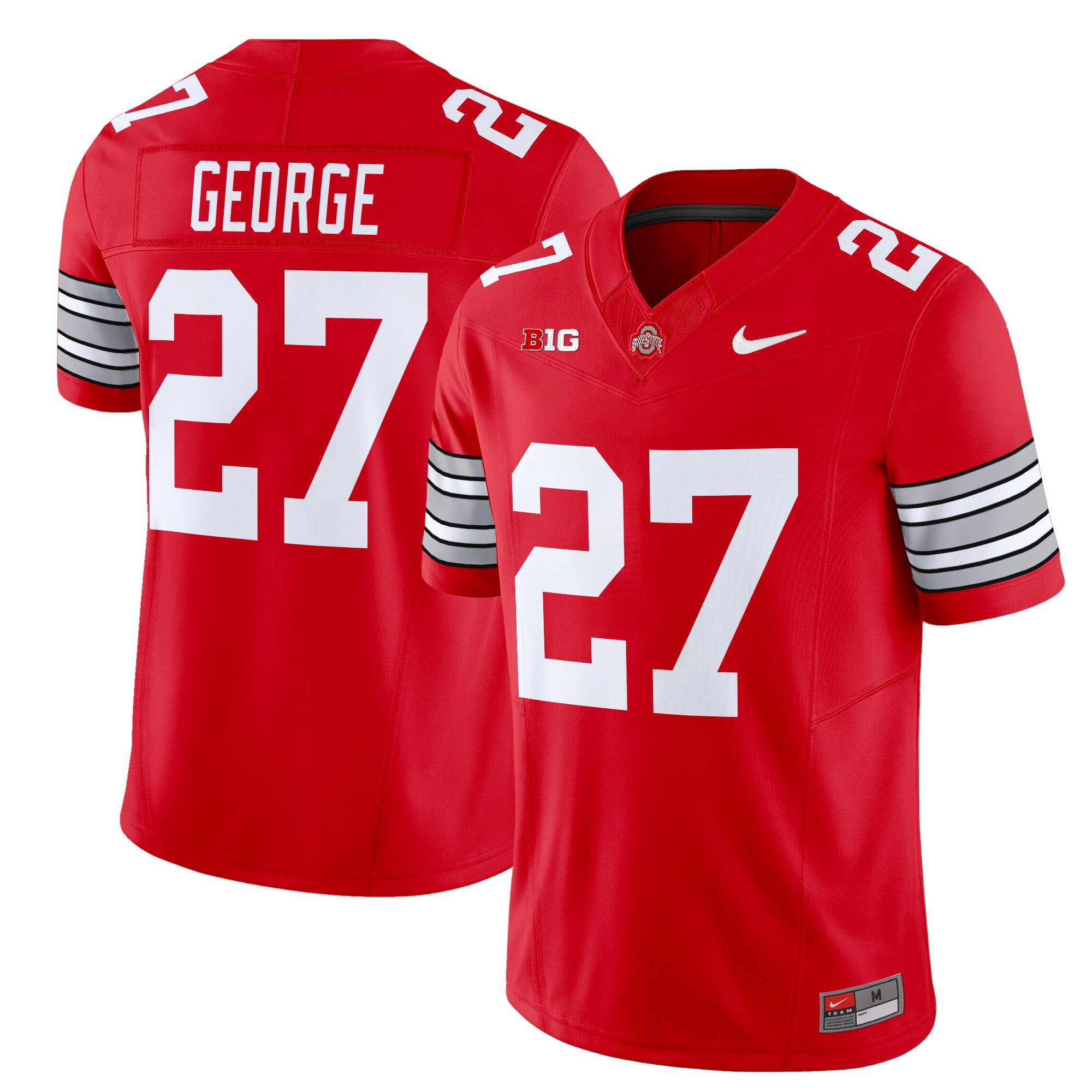 Men’s Ohio State Buckeyes ‘Heritage Stripe’ 2025/26 Vapor Limited Jersey – All Stitched