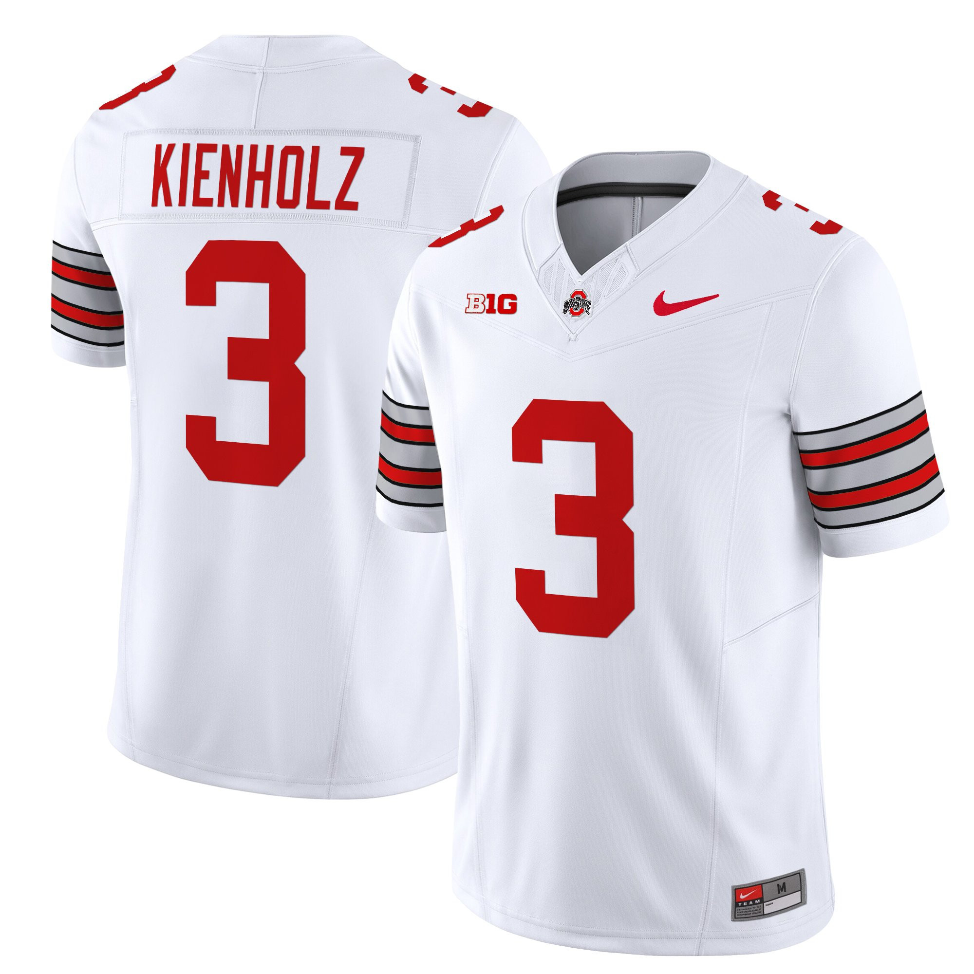 Men’s Ohio State Buckeyes ‘Heritage Stripe’ 2025/26 Vapor Limited Jersey – All Stitched