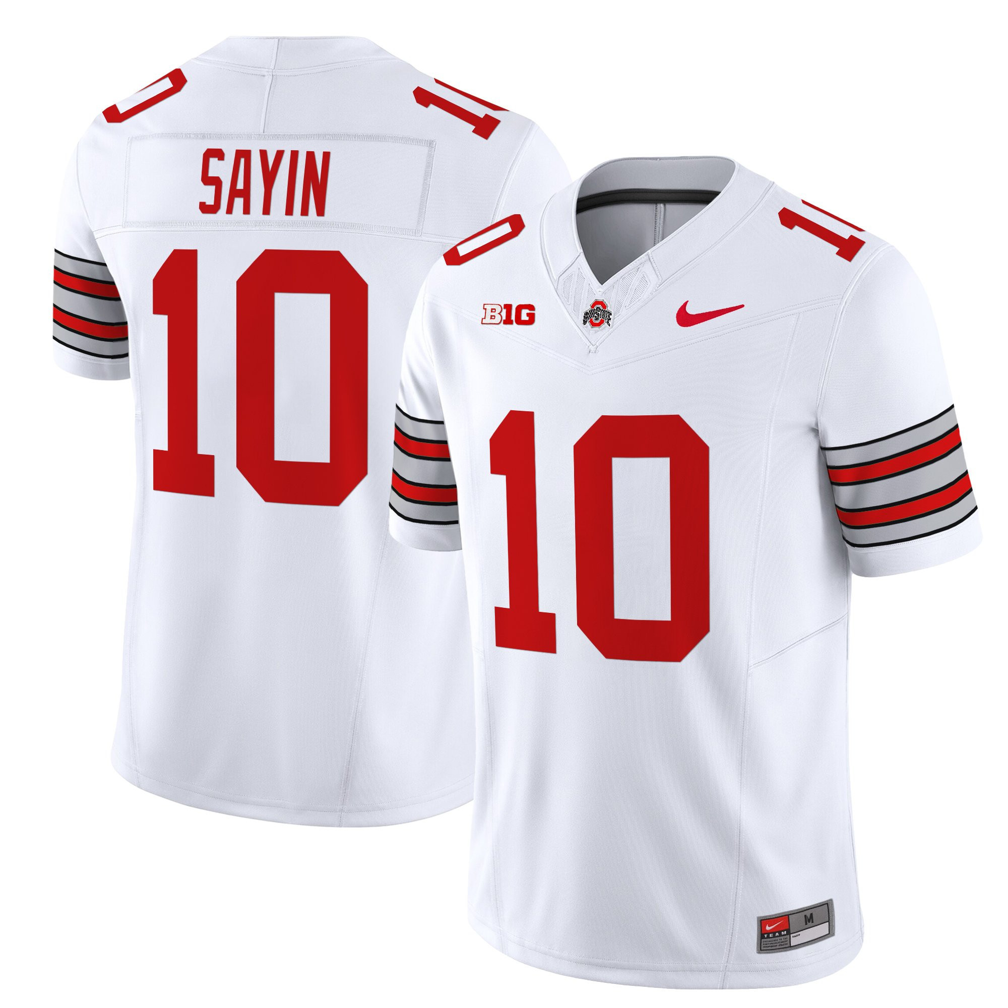 Men’s Ohio State Buckeyes ‘Heritage Stripe’ 2025/26 Vapor Limited Jersey – All Stitched